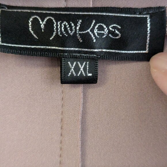 Minkas Floral Faux Suede Open Cardigan - Picture 6 of 8